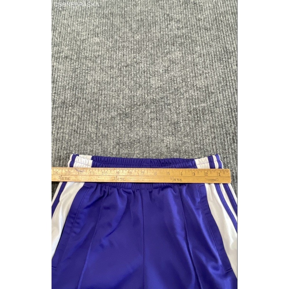 Adidas Women's Adibreak Snap Track Pants Purple White 3-Stripe Tearaway Sz XS - Picture 6 of 10